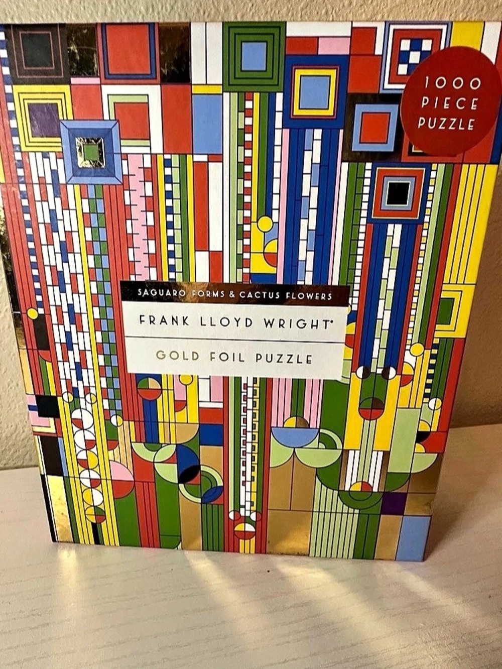 1000 Piece Frank Lloyd Wright Foundation Saguaro Forms Cactus Flowers Puzzle EUC